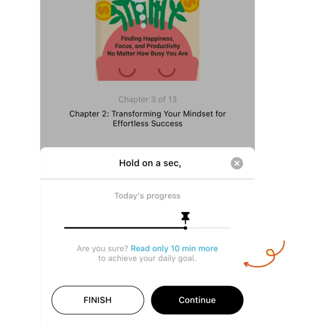 Show proximity to a personally relevant goal — Wiser interface example