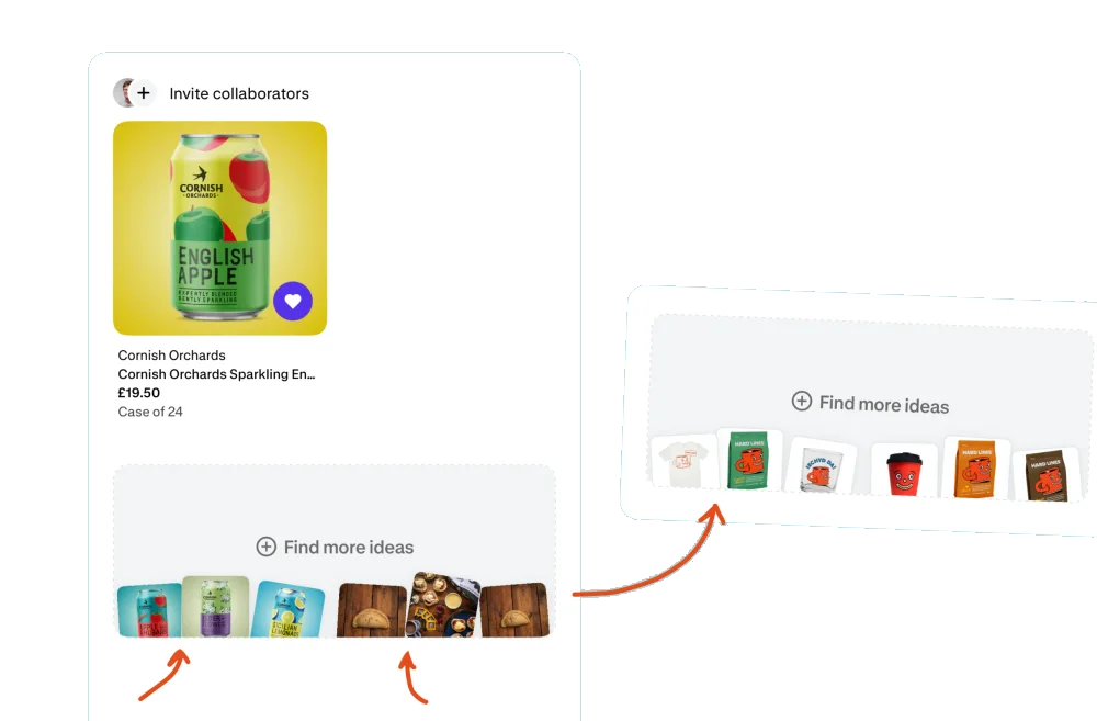 Use the first chosen item as context — Shop interface example