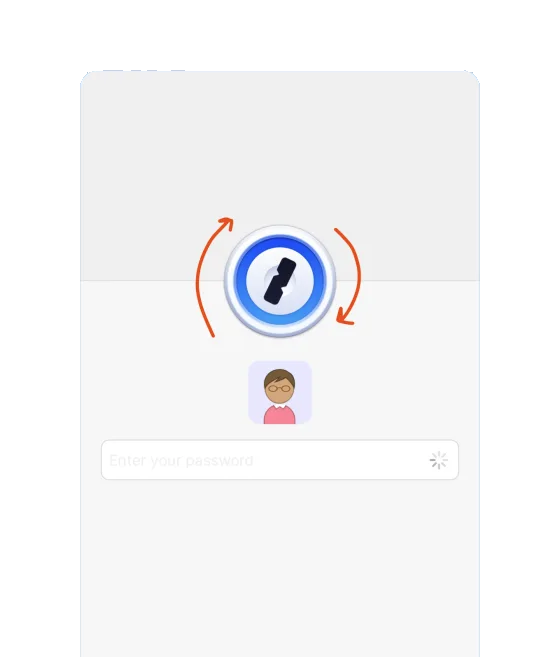 Communicate a sensitive operation clearly — 1Password interface example